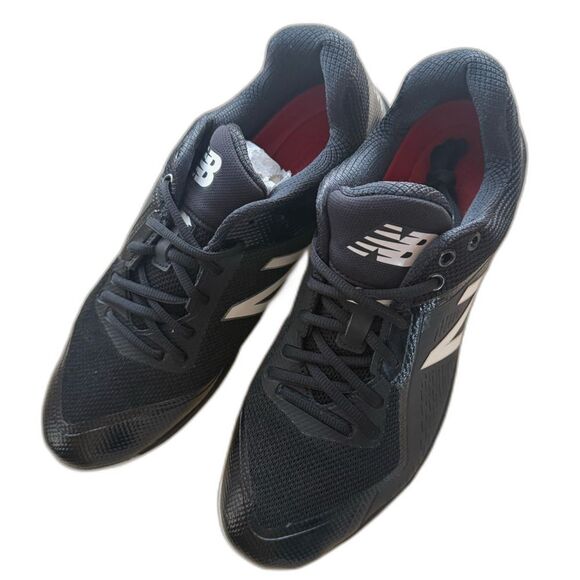 New Balance - L4040v4 Baseball Cleats Black - Men's size 12 - NEW without box - Picture 1 of 8